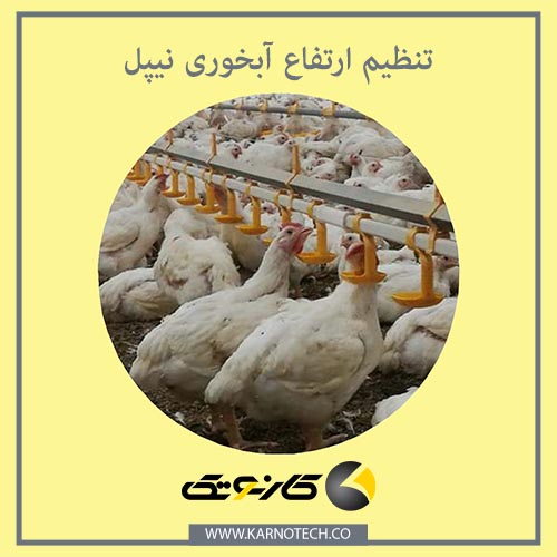 تنظیم ارتفاع آبخوری مرغ ( آبخوری نیپل )